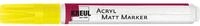 KREUL 46232 - Acryl Matt Marker Medium, mit Rundspitze ca. 2 - 4 mm, gelb, matte,