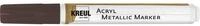 KREUL 46263 - Acryl Metallic Marker Medium, mit Rundspitze ca. 2 - 4 mm, kupfer,