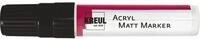 KREUL 46219 - Acryl Matt Marker XXL, mit Keilspitze ca. 15 mm, schwarz, matte,