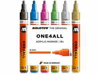 Molotow One4All 227HS Acryl Marker Metallic-Set (4,0 mm Strichstärke,...