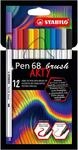 STABILO - Premium-Filzstift mit Pinselspitze f&uuml;r variable Strichst&auml;rken - Pen 68