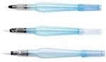 Pentel XFRH/3-BFM Aquash Wassertankpinsel mit hochwertiger Nylon-Spitze, 3er Set rund