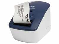 Brother QL-600B Blau Etikettendrucker (USB-Schnittstelle, Barcodedruck,...