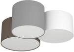 EGLO Deckenlampe Pastore, Textil Deckenleuchte mit 3 runden Lampenschirmen,