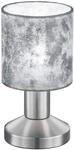 Trio Leuchten Tischleuchte Garda 595400189 Nickel matt, E14, Stoffschirm