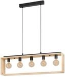 EGLO Pendelleuchte Famborough,5 flammige H&auml;ngelampe Vintage, Industrial 