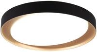Reality Leuchten LED Deckenleuchte Zeta R62712402, Kunststoff schwarz oder