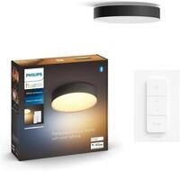 Philips Hue White Ambiance Enrave Deckenleuchte M schwarz 1900lm inkl. Dimmschalter,