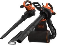 Black+Decker 3-in-1 Elektro-Laubsauger/Laubbl&auml;ser BEBLV301 (3.000 Watt, mit