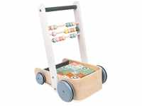 Janod - Sweet Cocoon ABC Buggy - Baby Lauflernwagen aus Holz mit 20 Alphabet