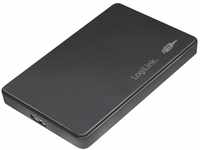 LogiLink UA0339 - USB 3.0 HDD Gehäuse für 2,5" (6,35 cm) SATA HDD/SSD, Schwarz