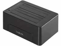 LogiLink QP0028 Quickport USB 3.1 GEN2 für 2X 2,5/3,5" HDD/SSD (2-Bay) Schwarz,