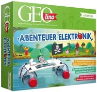 FRANZIS 67073 - GEOlino Experimentierkasten Abenteuer Elektronik, Set mit Solarmodul,