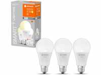 LEDVANCE Smarte LED-Lampe mit WiFi Technologie, Sockel E27, Dimmbar, Warmweiß...