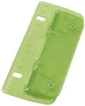 Wedo Taschenlocher 2-Loch Pocket Punch 8 cm gr&uuml;n mit Papierf&uuml;hrung und