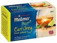 Meßmer Bio Earl Grey (aromatisiert) | frisch-pikant | 20 Teebeutel | Vegan 