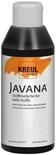 KREUL 91310 - Javana Stoffmalfarbe f&uuml;r helle Stoffe, 250 ml Glas in schwarz,
