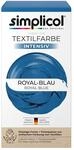 simplicol Textilfarbe intensiv Royal-Blau 1er Pack | Textilfarbe Waschmaschinenfest 