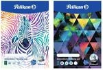 Pelikan Zeichenblock A3, 20 Blatt wei&szlig;es Papier 120 g/m&sup2;, 1 St&uuml;ck (2 Motive