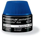 STAEDTLER Lumocolor 488 48 Nachf&uuml;llstation &ndash; Blau, 20 ml | Tinte f&uuml;r Duo Marker