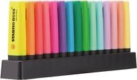 STABILO - Textmarker - BOSS ORIGINAL - 15er Tischset - 9 Leuchtfarben & 6