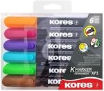 Kores - K-Marker XP1: Farbige Permanent Marker Stifte, Rundspitze mit...