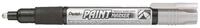 Pentel MMP20-ZO Permanent-Marker 2,0 mm Rundspitze Lackmarker, 1 St&uuml;ck, silber