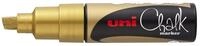 Uni-Ball - Fenster- & Kreidemarker UNI CHALK PWE-8K Gold | Marker mit 8 mm...