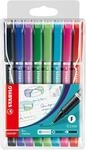 STABILO - Fineliner mit gefederter Spitze - SENSOR F | fein, 8er Pack