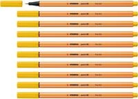 STABILO - Fineliner - point 88 - 10er Pack - gelb