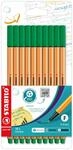 STABILO - Fineliner - point 88-10er Etui - gr&uuml;n