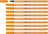 STABILO - Fineliner - point 88-10er Pack - orange