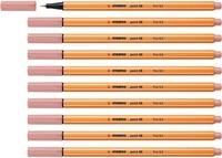 STABILO - Fineliner - point 88-10er Pack - rouge