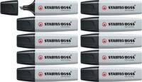 STABILO - Textmarker - BOSS ORIGINAL Pastel - 10er Pack - seidengrau