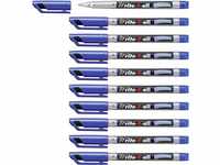 Permanent-Marker - STABILO Write-4-all - fein - 10er Pack - blau