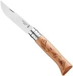 Opinel No. 8 Gravure V&eacute;lo Taschenmesser, mit Buchengriff, 8,5 cm Stahlklinge, 254511