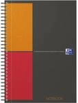 Oxford Notebook International B5, kariert, 160 Seiten, stabiler Kartondeckel