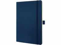 SIGEL CO326 Premium Notizbuch kariert, A5, Softcover, blau, aus nachhaltigem...