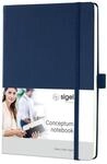 SIGEL CO657 Premium Notizbuch A5 liniert blau, Hardcover, 194 nummerierte Seiten,