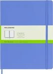 Moleskine Liniertes Notizbuch, Blau (Ortensia), XL, 19 x 25 cm