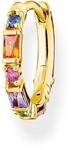 THOMAS SABO Einzel Creole bunte Steine gold 925 Sterlingsilber, 750 Gelbgold