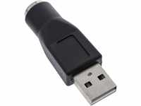 USB Adapter, InLine, USB Stecker A auf PS/2 Buchse