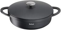 TEFAL Trattoria Schmorpfanne 28 cm hoher Rand, Servierpfanne Induktion aus Aluguss