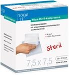 H&ouml;ga Steril-Kompressen, sterile Mullkompressen - 7,5 x 7,5 cm - 25x2 St&uuml;ck,...