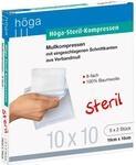 H&ouml;ga Steril-Kompressen, sterile Mullkompressen - 10 x 10 cm - 5x2 St&uuml;ck,...