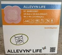 Smith & Nephew Allevyn Vie Pflaster, 10,3 x 10,3 cm, 10 St&uuml;ck