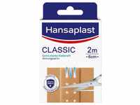Hansaplast Classic Pflaster (2 m x 6 cm), zuschneidbare Wundpflaster mit extra