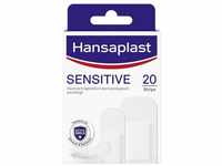 Hansaplast Sensitive Pflaster (20 Strips), hautfreundliche und hypoallergene