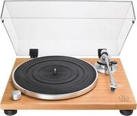 Audio-Technica AT-LPW30 Manueller Plattenspieler mit Riemenantrieb Teakholz