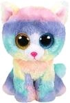 TY Heather the Cat Beanie Baby Soft Toy Multicoloured,15cm